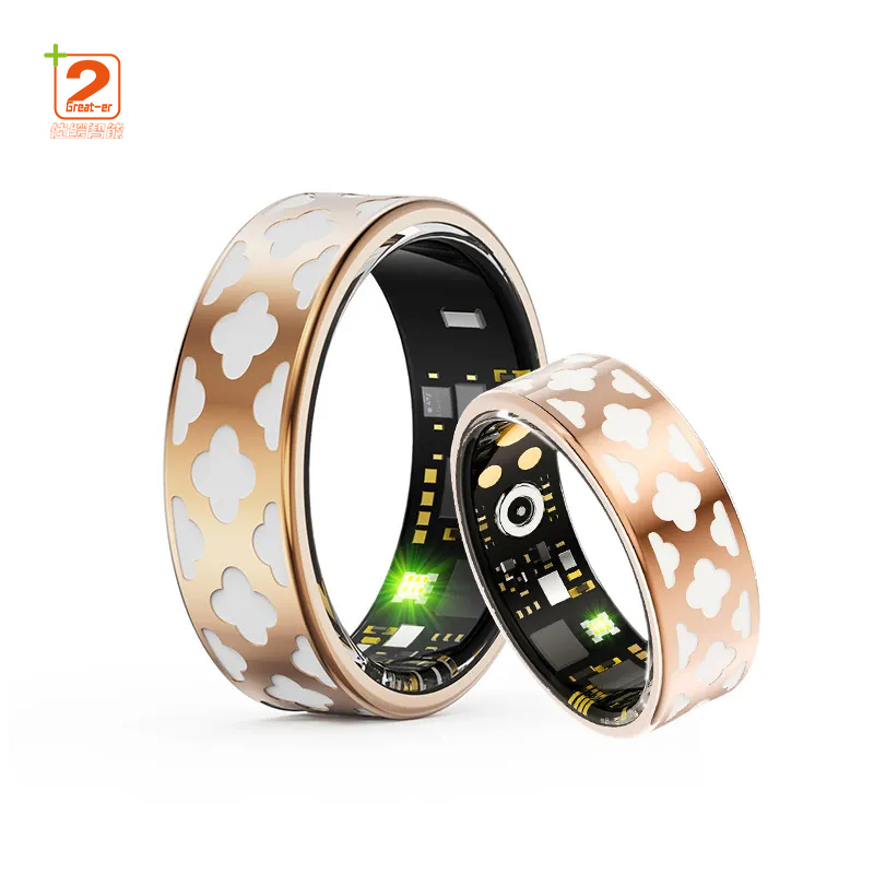 R08 Smart Ring Waterproof Sports Ring Wearable Device Custom Photo Heart Rate Health Smart Ring
