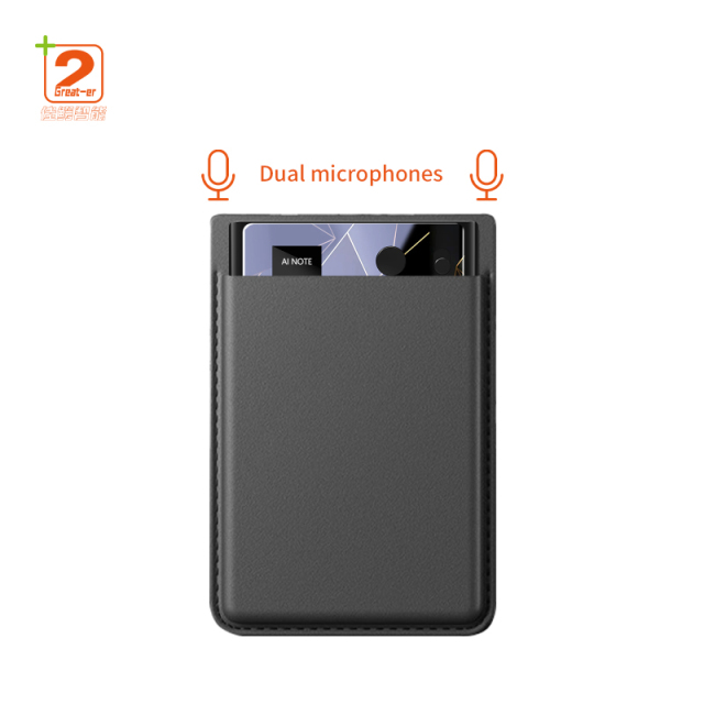 Recorder with Magnetic Card Link for Mobile Recording of Meeting Notes, Call Recording and AI Transcription
