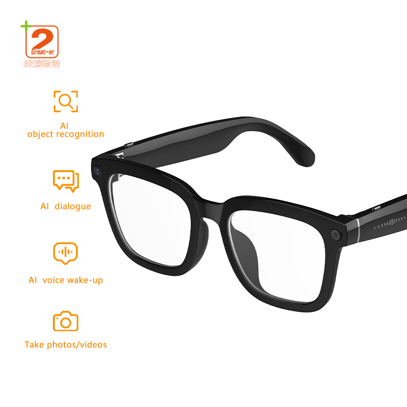2025 v03 Smart Glasses with 500W HD Camera AI Translation ENC Noise Reduction Chatgpt Sports Smart Wearable Headset Men Women