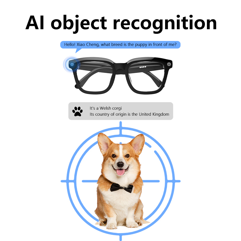 2025 ai smart glasses support artificial intelligence recognition and music call smart glasses sunglasses