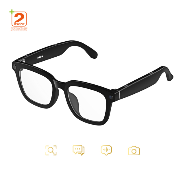 2025 New Intelligent Glasses AI Object Recognition Photo and Video Audio Intelligent Glasses Wholesale Customization