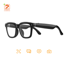 AI Smart Glasses with Camera Capture Photos & Videos, Featuring Real-Time AI Translation & Object Recognition