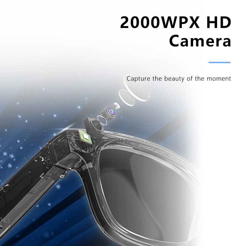 2025 New Intelligent Glasses AI Object Recognition Photo and Video Audio Intelligent Glasses Wholesale Customization