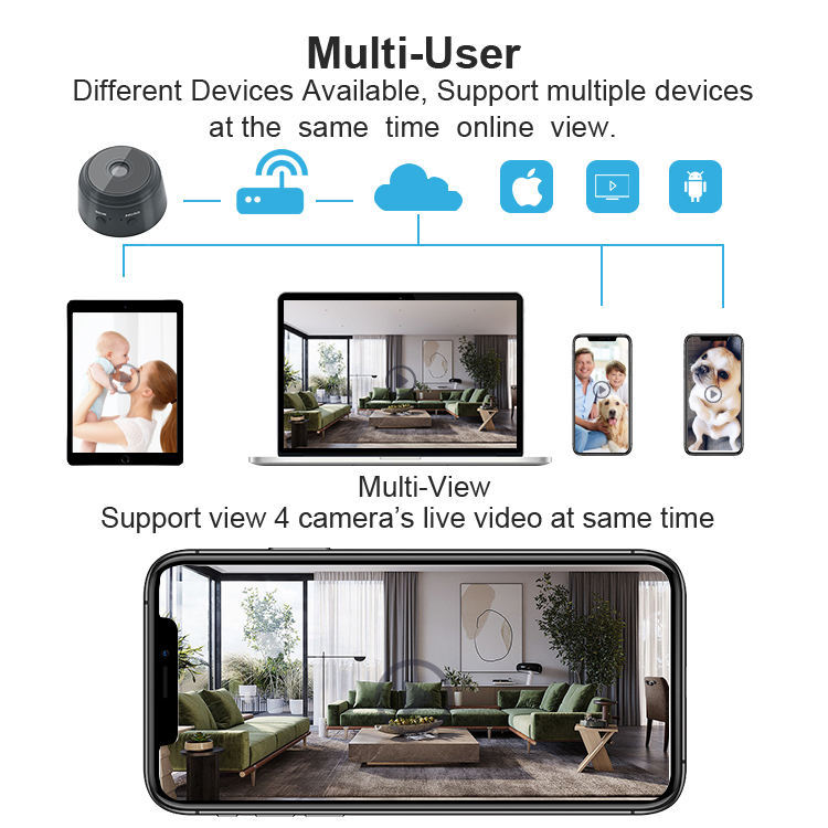 A9 Camera HD 1080p Infrared Night Vision Wireless Wifi Magnetic Suction Small Motion Camera Mini Camera