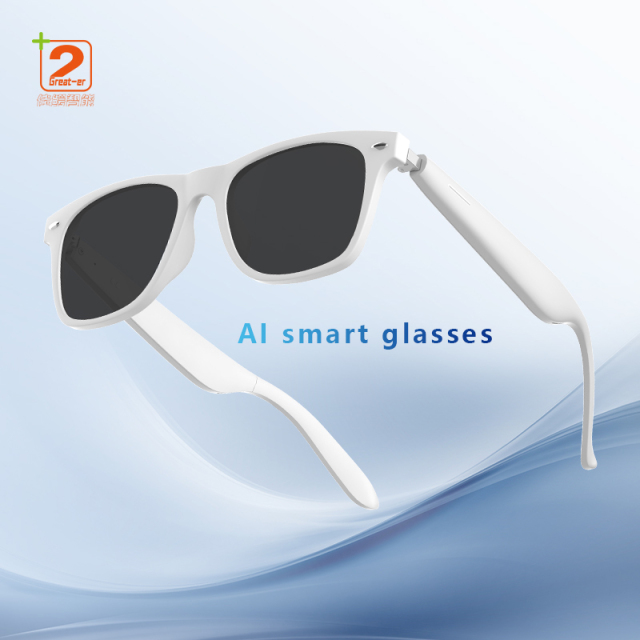 AI Voice Assistant Glasses Earphones With Camera A01 Smart Glasses For Sport Smart Device