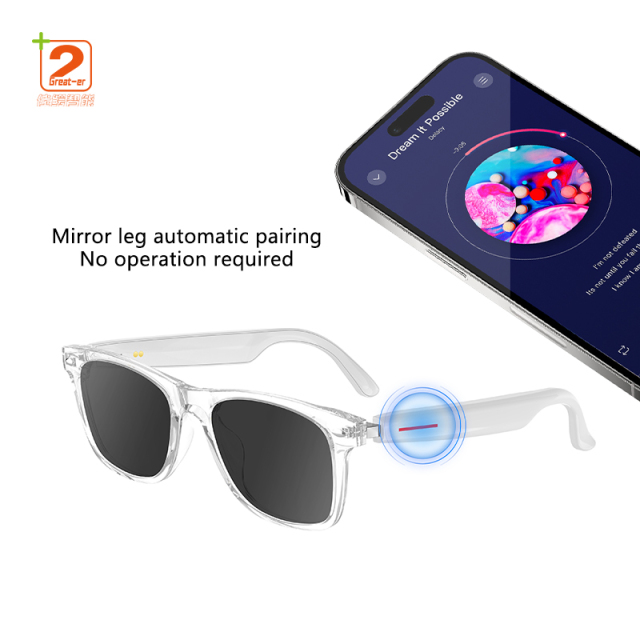 2025 Smart Glasses AI Translation Wireless BT Call Music Intelligent Control Eyeglasses Outdoor Sunglasses For Men Women