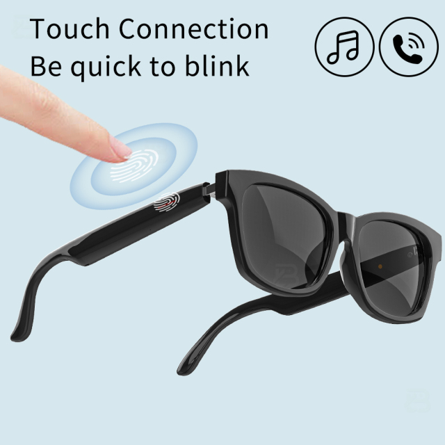 2025 Customize Smart AI Translation Wireless Audio Glasses, Waterproof Music Call Smart Glasses