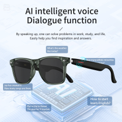 Smart Glasses Waterproof Gesture Control Music Play Voice Assistant Simultaneous Interpretation Smart Wearable