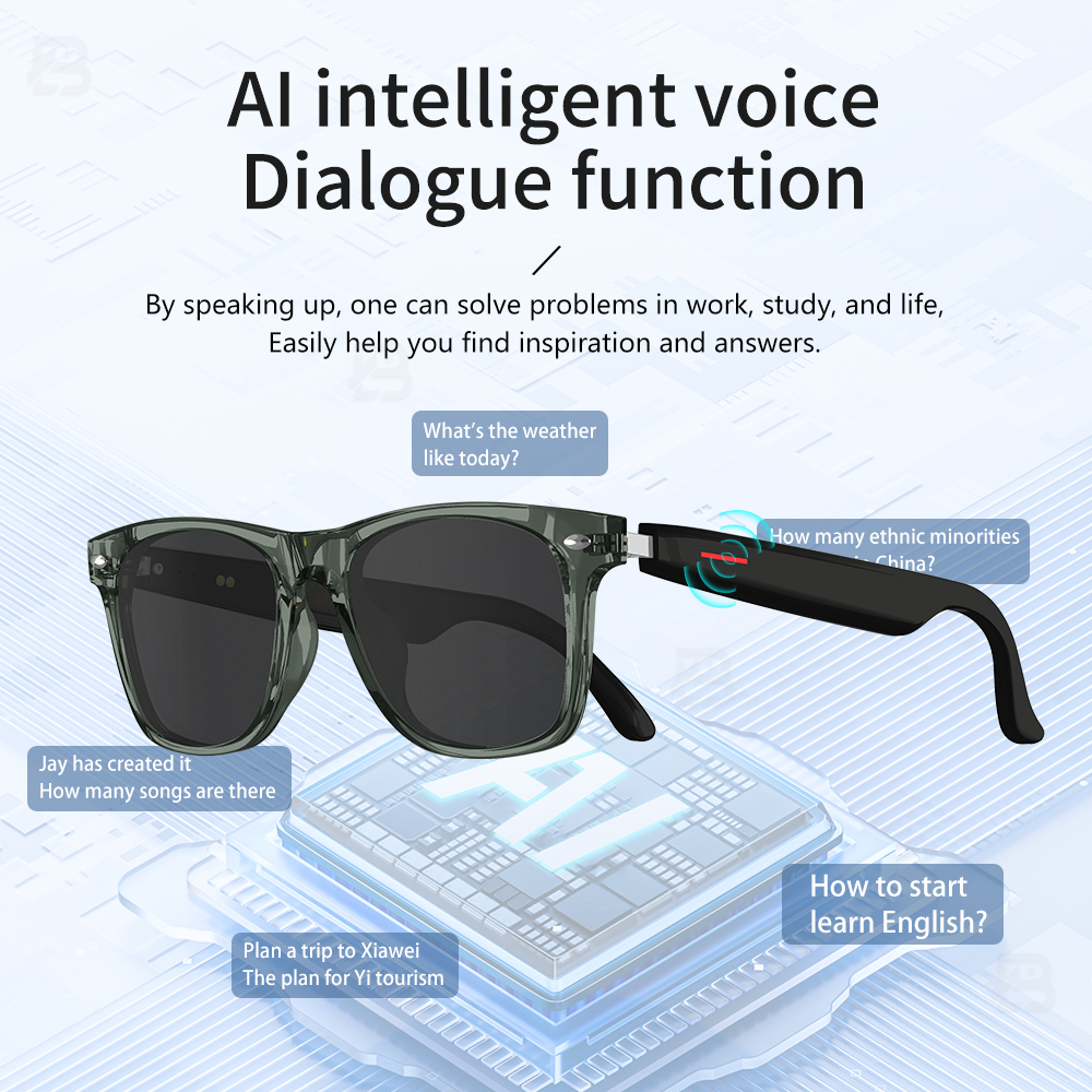 E13 Smart Glasses With Answer Calling BT Music Voice Assistant 2025 Smart Wear Sunglasses