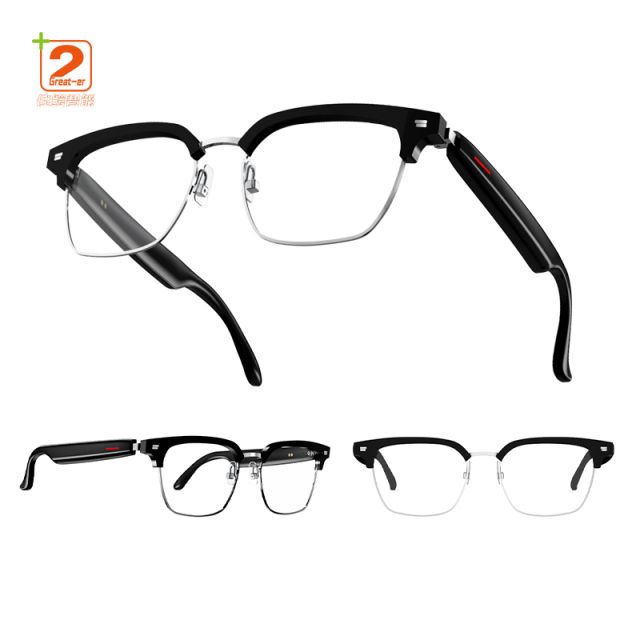 AI Translation E13 Smart Glasses Earbuds Touch Control Bone Conduction Headphones Audio Glasses