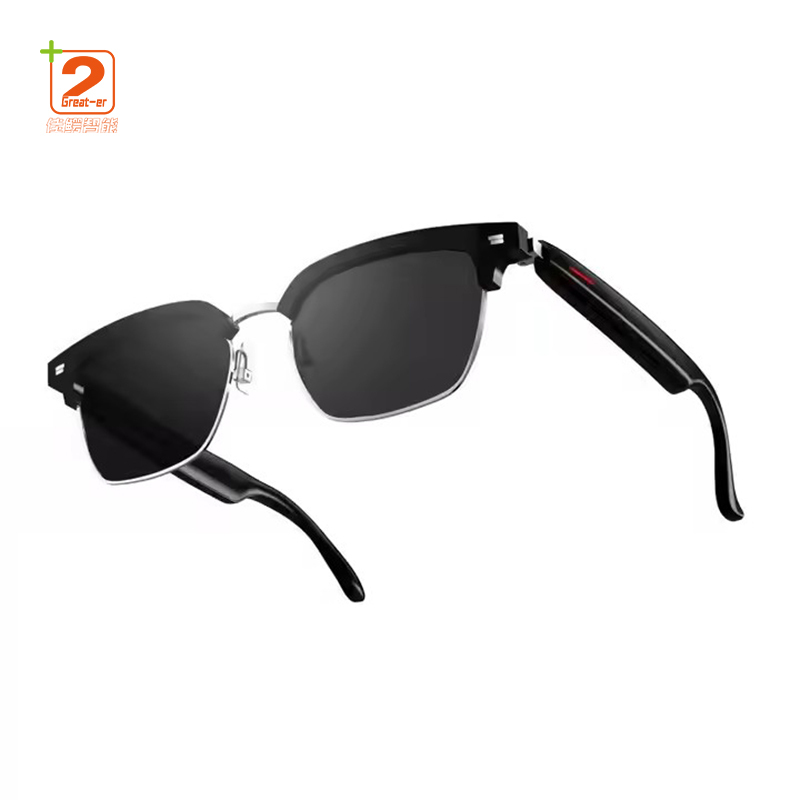 Smart Sunglasses With Open Ear TWS Earbuds Waterproof Stereo Bone Conduction Wireless Headphones With Microphone