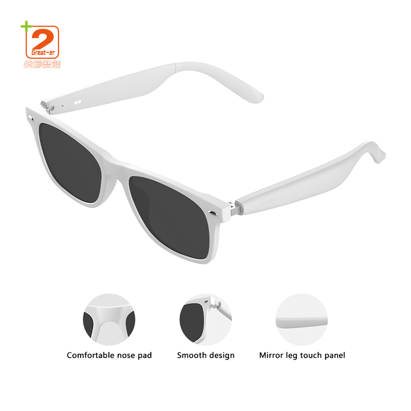 A01 AI Intelligent Glasses Bluetooth Smart Glasses Wireless Headset With Magnetic Charging