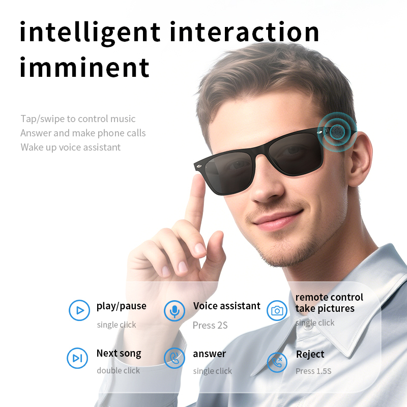A01 Smart Glasses Are Used For Artificial Intelligence Usic Calling And Photography Smart Glasses