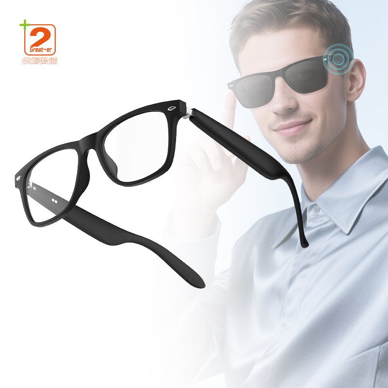 New A01 Smart Glasses Wireless Call Music Playback Half Frame Smart Eyeglasses With Anti-Blue Light / Sunglasses