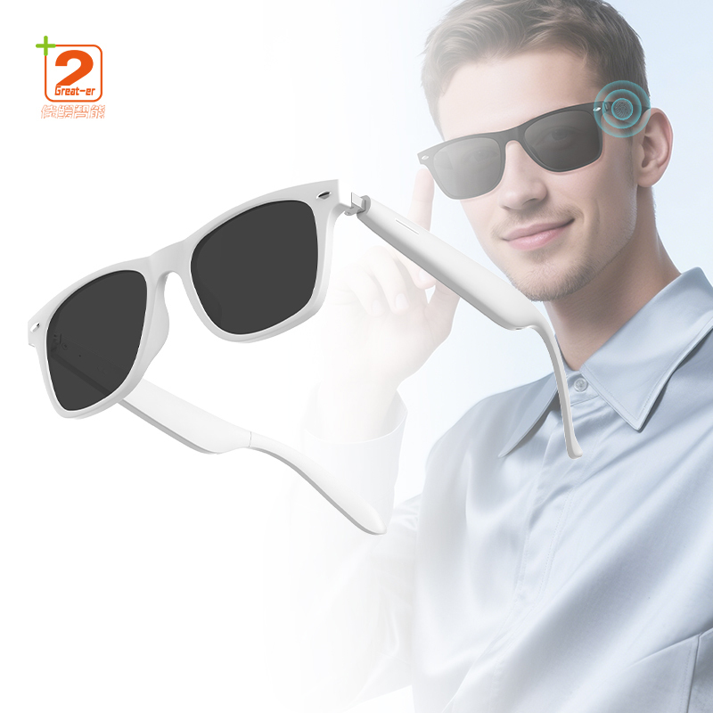 2025 New A01 Smart Glasses Wireless Call Music Playback Half Frame Smart Eyeglasses With Anti-Blue Light / Sunglasses