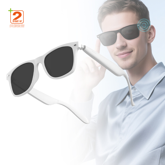 2025 New A01 Smart Glasses Wireless Call Music Playback Half Frame Smart Eyeglasses With Anti-Blue Light / Sunglasses