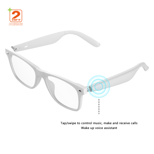 2025 A01 Smart Glasses Wireless Call Music Playback Half Frame Smart Eyeglasses With Anti-Blue Light / Sunglasses
