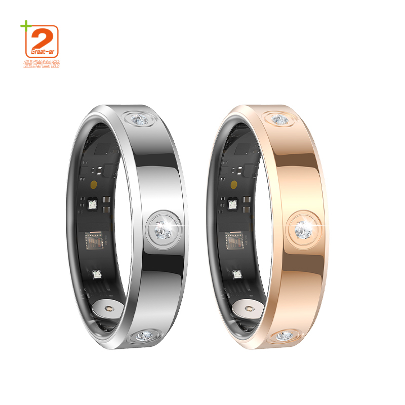 Smart Ring Health Tracker 2025 Heart Rate Monitor Stainless Steel Smartring Fitness Sleep Smart Health Ring