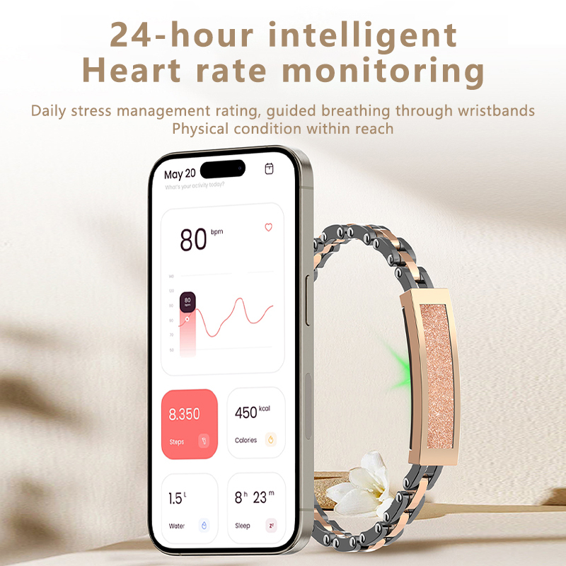 Smart Bracelet The Fashionable Heart Rate And Blood Oxygen Monitor And The Smart Bracelet For Sleeping Women 2025