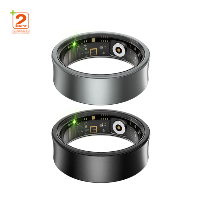 Smart Ring Fitness Tracker With Sleep & Heart Rate Monitoring Waterproof Activity Personalized Coaching Remote Control Function