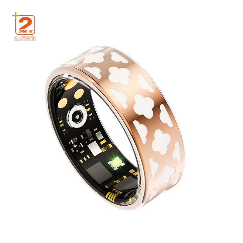 2025 Health Smart Titanium Steel Ring For Montitoring Blood Pressure Blood Oxygen Sleep Exercise Tracking Multi-Functional Smart Ring