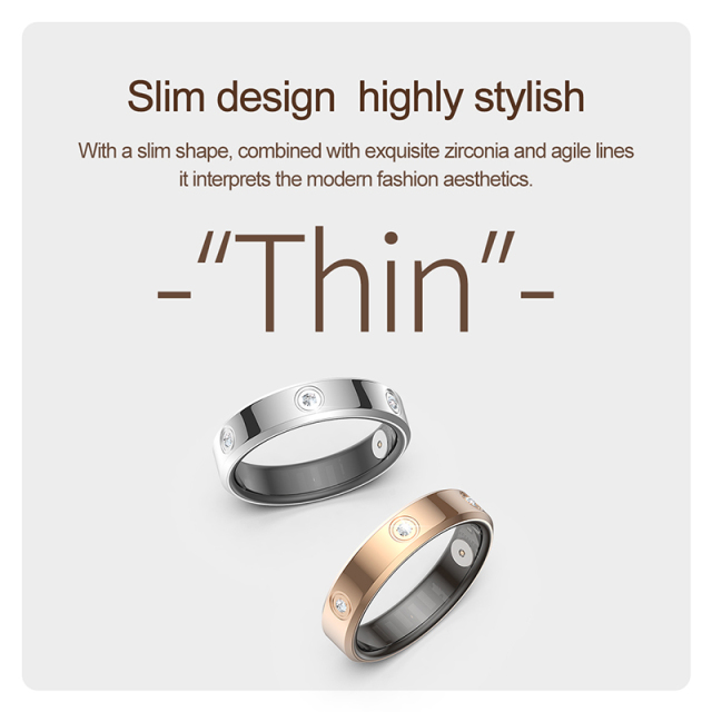 2025 Smart Ring Health Tracker 2025 Heart Rate Monitor Stainless Steel Smartring Fitness Sleep Smart Health Ring