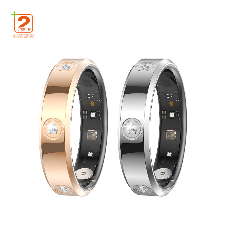 2025 Smart Ring Health Tracker 2025 Heart Rate Monitor Stainless Steel Smartring Fitness Sleep Smart Health Ring