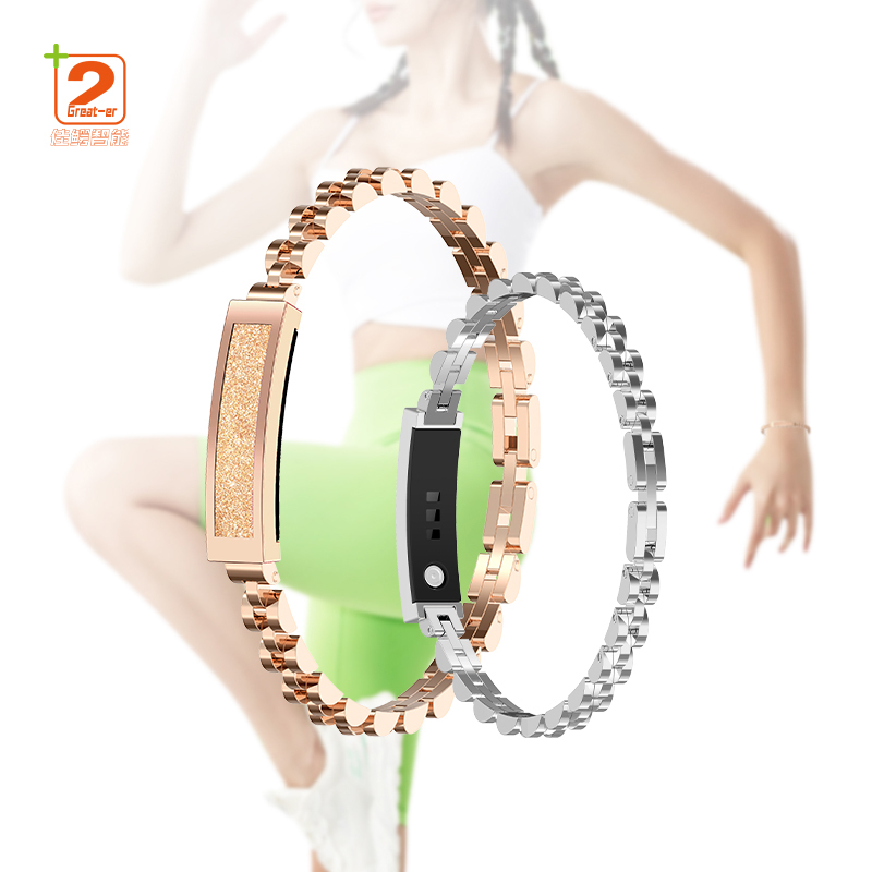 Fashion Luxury Ladies S2 Smart Bracelet Jewelry Heart Rate Blood Oxygen Sport Sleep Monitor Sport Zinc Alloy Bracelet For Women
