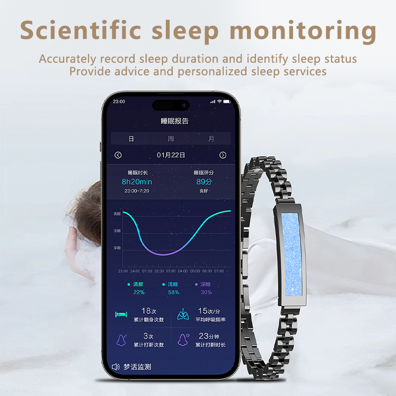 Smart Bracelet The Fashionable Heart Rate And Blood Oxygen Monitor And The Smart Bracelet For Sleeping Women 2025