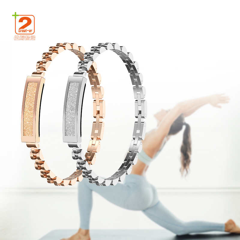 S2 Smart Bracelet Jewelry Heart Rate Blood Oxygen Sport Sleep Monitor Sport Zinc Alloy Bracelet For Women