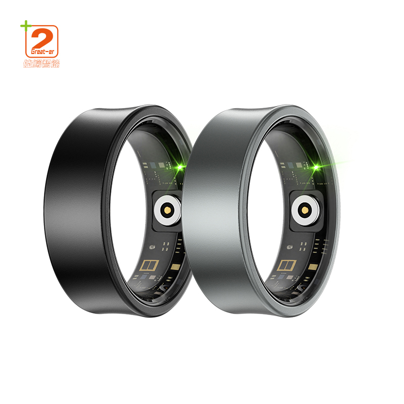 2025 Intelligent Health Smart Ring Stainless Steel Sleep Heart Rate Blood Pressure Gesture Photography Smart Couple Ring