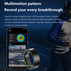 2025 Hot Selling Smart Ring Sports Tracker IP68 Waterproof Blood Oxygen Health Tracker Smart Ring Wholesale Customization