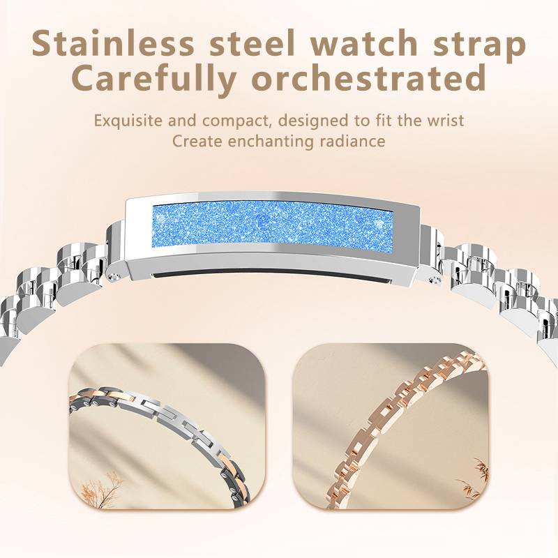 2025 Health Alerts Smart Jewelry Bracelet ECG Fall Detection APP Titanium Alloy Factory Sales Fitness Tracker