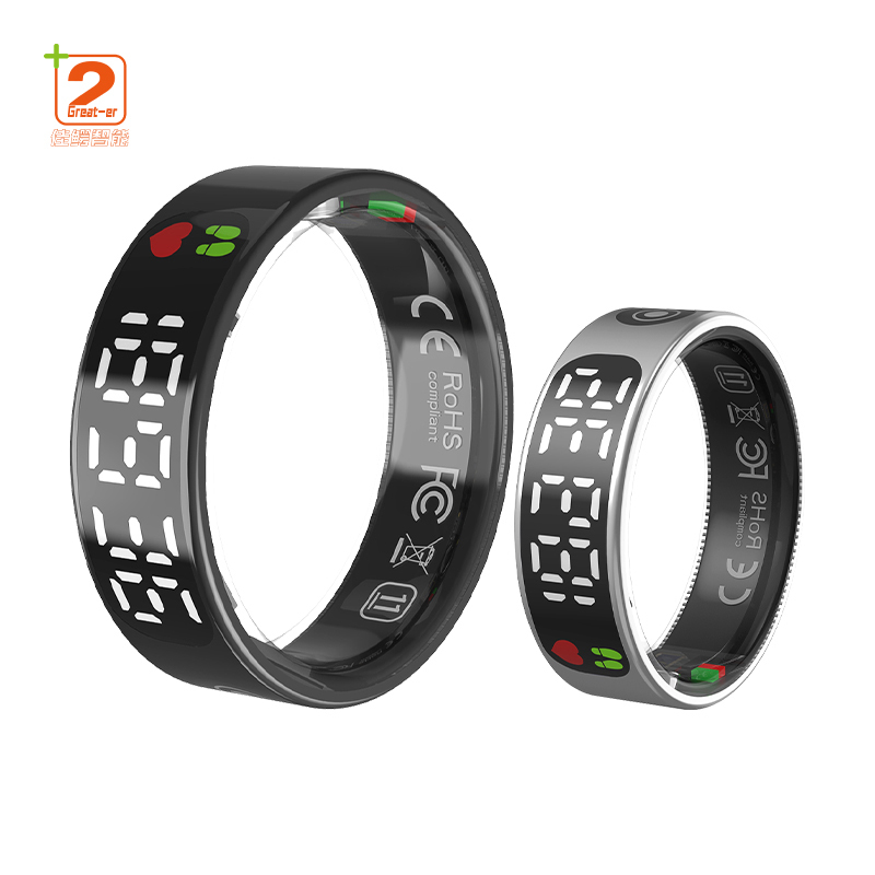 Latest Advanced Smart Ring With Multiple Sport Modes And AMT IP68 Waterproof Touch Screen Display Heart Rate Monitor Smart Ring