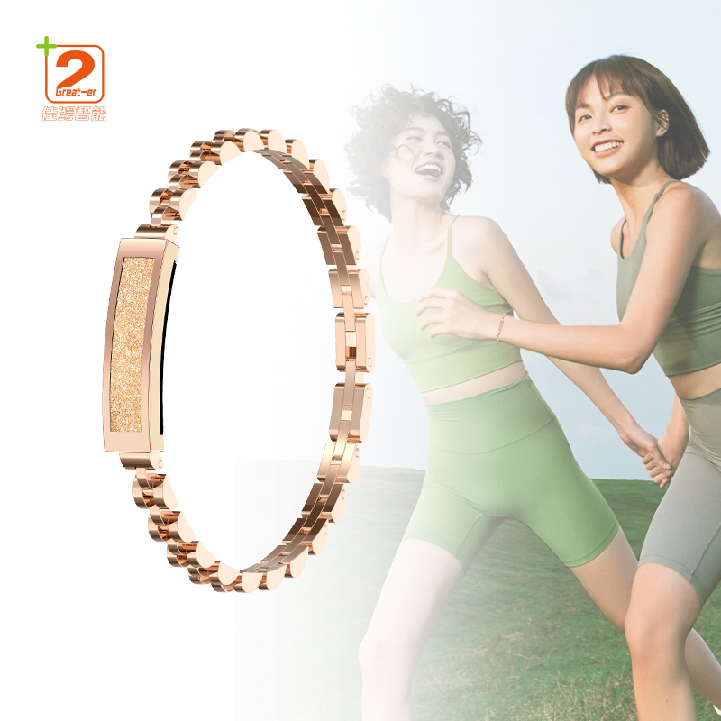 Health Alerts Smart Jewelry Bracelet ECG Fall Detection APP Titanium Alloy Factory Sales Fitness Tracker