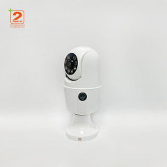2025 Outdoor Dual Camera Monitoring Wireless Camera Network WiFi Camera Light Bulb 1 Megapixel Mobile Phone Real-Time View