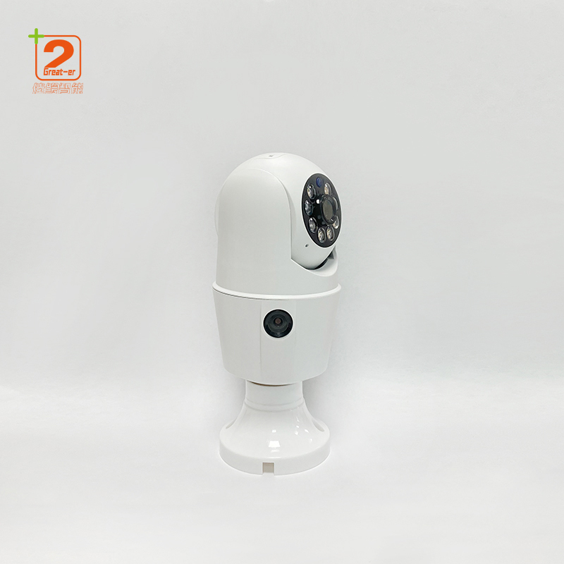 Outdoor Dual Camera Monitoring Wireless Camera Network WiFi Camera Light Bulb 1 Megapixel Mobile Phone Real-Time View 2025