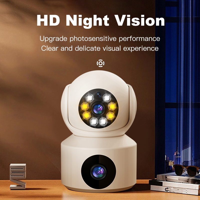 Wholesale Camera Bulb WiFi Wireless Bulb Holder With Camera Dual Lens Can Rotate 1 Megapixel Camera