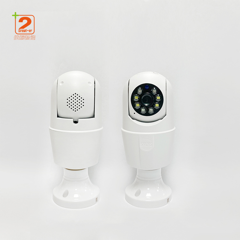 The New LED Light 360-Degree WiFi Bulb Camera Monitors Indoor Cameras And Night Vision Smart Camera Mobile App Real-Time Viewing 2025