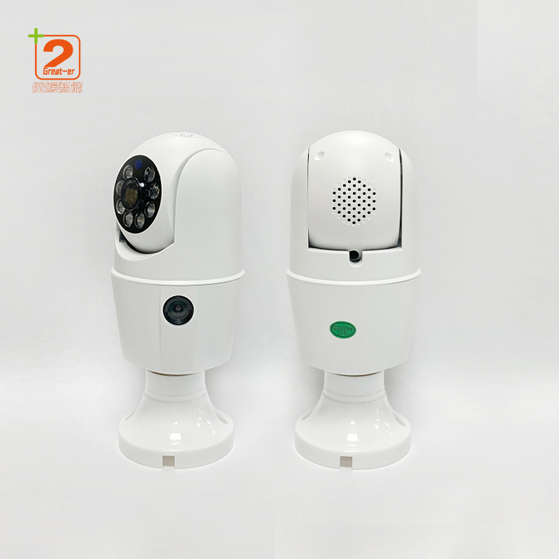 2025 Wholesale Light Bulb E Camera 720P WiFi Wireless Light Bulb Holder Camera Security Home Monitoring 360 Degree Rotating Camera