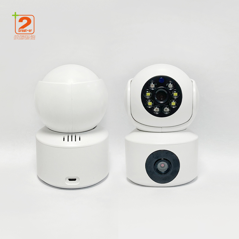 2025 Wholesale Camera Bulb WiFi Wireless Bulb Holder With Camera Dual Lens Can Rotate 1 Megapixel Camera