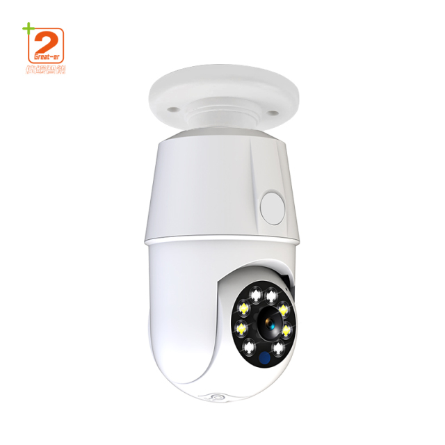 1080P Wireless WiFi Night Vision Security Camera HD Recording CMOS Imaging Light Bulb Home Stock Featuring Battery Powered Wired