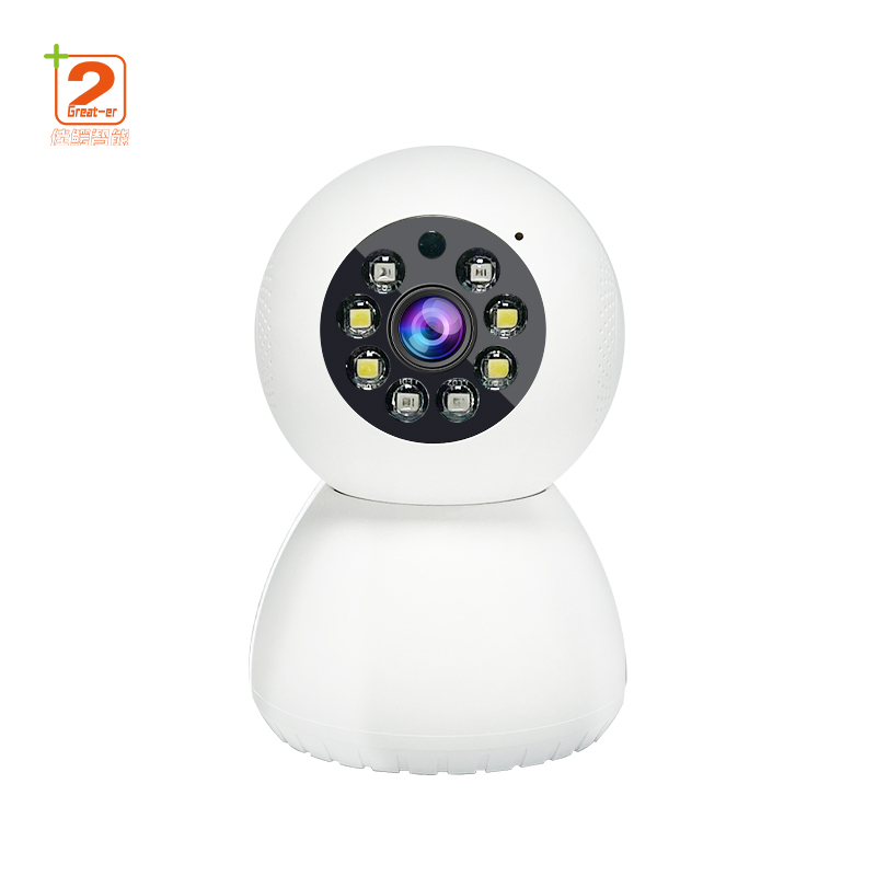 2025 Smart WiFi Camera Night Vision Indoor Cloud Storage Memory /SD Camera 360-Degree Rotation Camera Mobile Phone Real-Time View