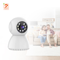Smart WiFi Camera Night Vision Indoor Cloud Storage Memory /SD Camera 360-Degree Rotation Camera Mobile Phone Real-Time View 2025