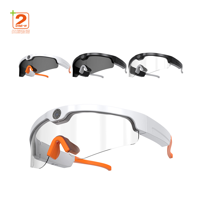 XV15 4K Camera Glasses BT V5.2 HIFI Stereo Bass Sound Open Ear Headphones 2K Video Recording Smart Eye Glasses With Camera