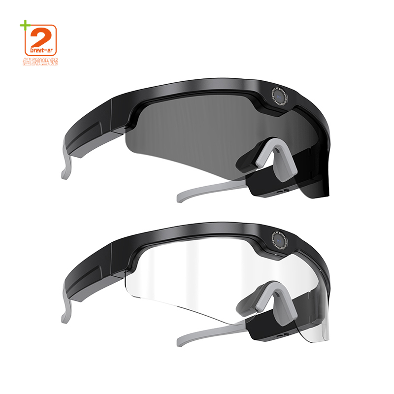 AI Multi-Function Call Voice Assistant Navigation XV15 Smart BT Glasses Compatible With Android Camera Smart Glasses
