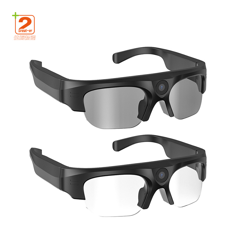 Portable IPX6 Waterproof Wireless Sport Action 2K 4K HD Micro Cameras Headphone Smart Glasses Sunglasses Mini Camera Outdoor