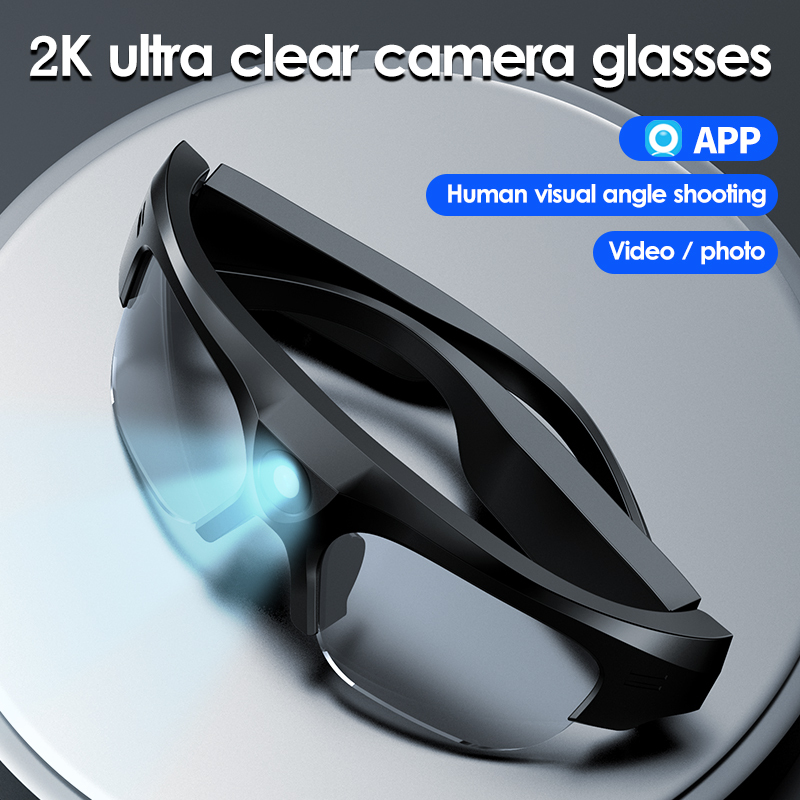 2025 portable IPX6 waterproof wireless sport action 2K 4K HD micro cameras headphone smart glasses sunglasses mini camera outdoor