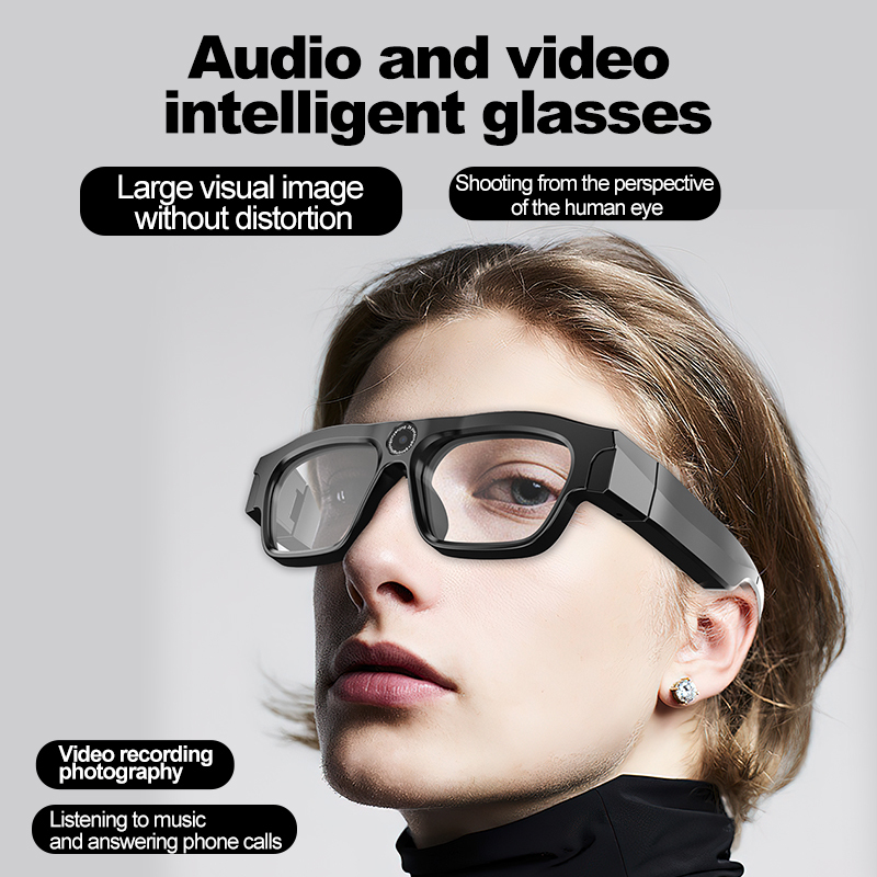 ultra smart glasses with camera XV18 music BT call voice assistant ultra Intelligence sport driving supports memory cards 2025
