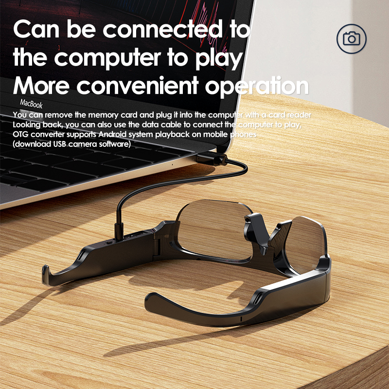 2025 portable IPX6 waterproof wireless sport action 2K 4K HD micro cameras headphone smart glasses sunglasses mini camera outdoor